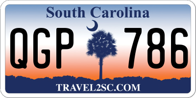 SC license plate QGP786