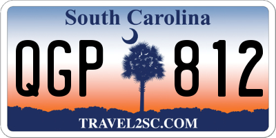 SC license plate QGP812