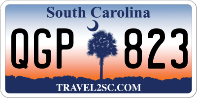 SC license plate QGP823