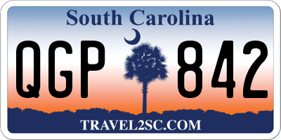 SC license plate QGP842
