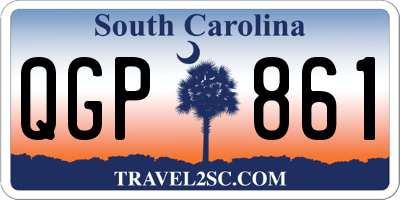 SC license plate QGP861