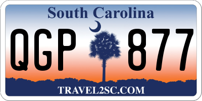 SC license plate QGP877