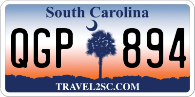 SC license plate QGP894