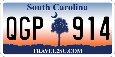 SC license plate QGP914