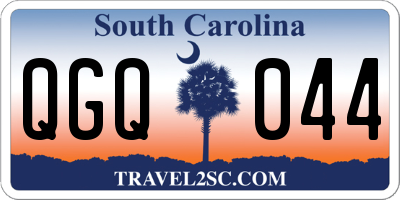SC license plate QGQ044