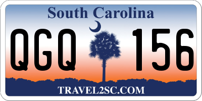 SC license plate QGQ156