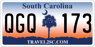 SC license plate QGQ173