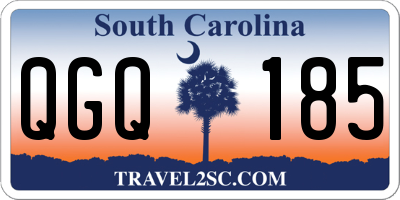 SC license plate QGQ185
