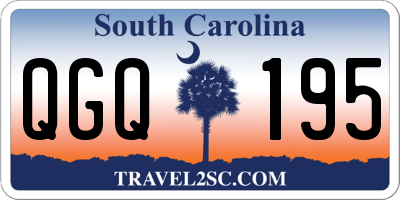 SC license plate QGQ195