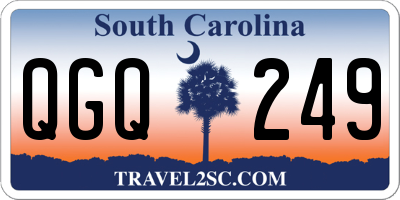 SC license plate QGQ249