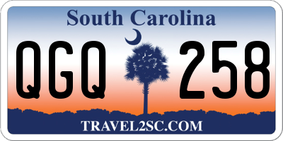 SC license plate QGQ258