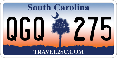 SC license plate QGQ275