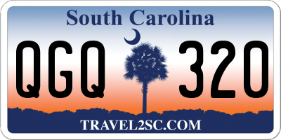 SC license plate QGQ320