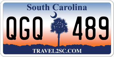 SC license plate QGQ489
