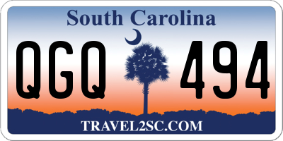 SC license plate QGQ494