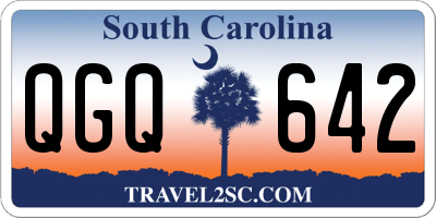 SC license plate QGQ642