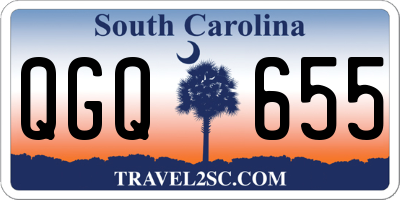SC license plate QGQ655
