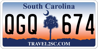 SC license plate QGQ674