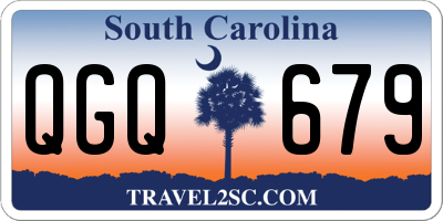 SC license plate QGQ679