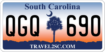 SC license plate QGQ690