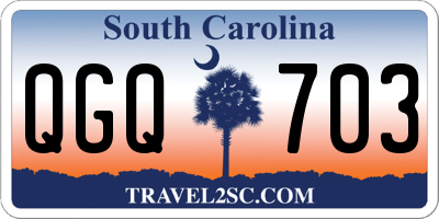 SC license plate QGQ703