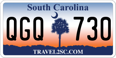 SC license plate QGQ730