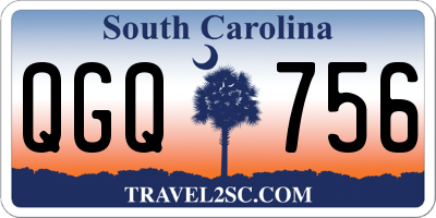 SC license plate QGQ756