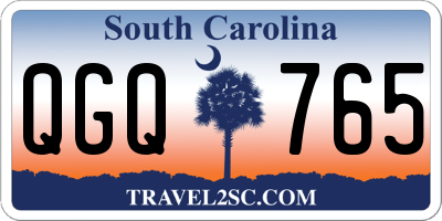 SC license plate QGQ765