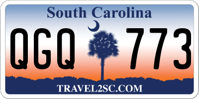 SC license plate QGQ773