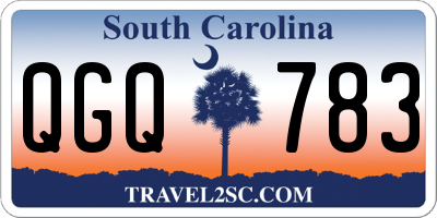 SC license plate QGQ783
