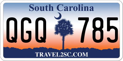 SC license plate QGQ785