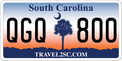 SC license plate QGQ800