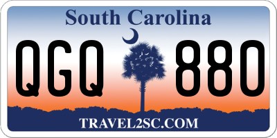 SC license plate QGQ880
