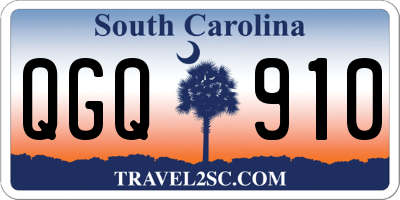 SC license plate QGQ910