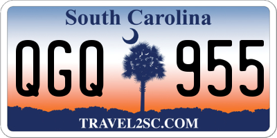 SC license plate QGQ955
