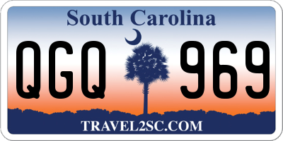 SC license plate QGQ969