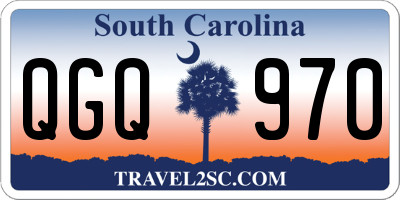 SC license plate QGQ970