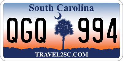 SC license plate QGQ994