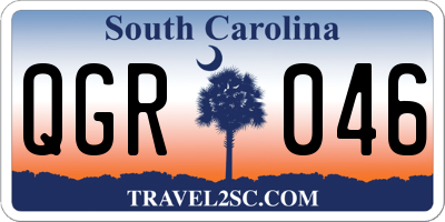 SC license plate QGR046