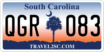 SC license plate QGR083