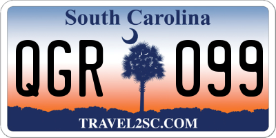 SC license plate QGR099