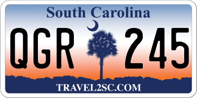 SC license plate QGR245