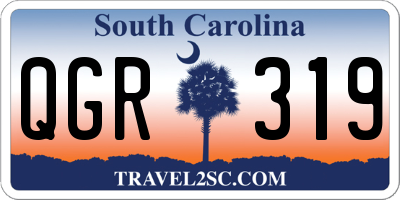 SC license plate QGR319