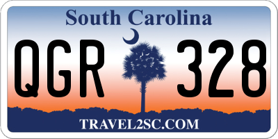 SC license plate QGR328