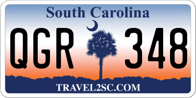 SC license plate QGR348
