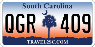 SC license plate QGR409