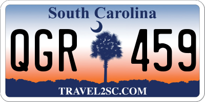 SC license plate QGR459