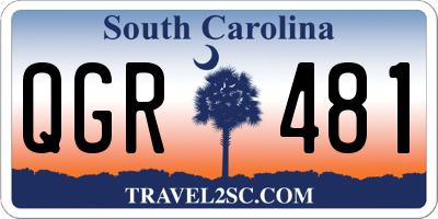SC license plate QGR481