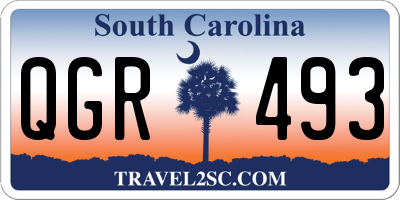 SC license plate QGR493