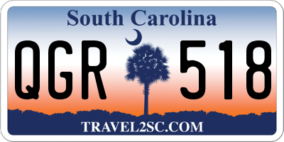 SC license plate QGR518